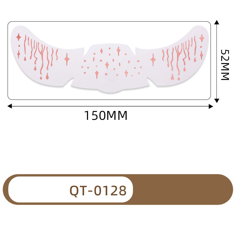 Halloween Waterproof European and American Freckle Face Tattoo Sticker ( 52*150MM)