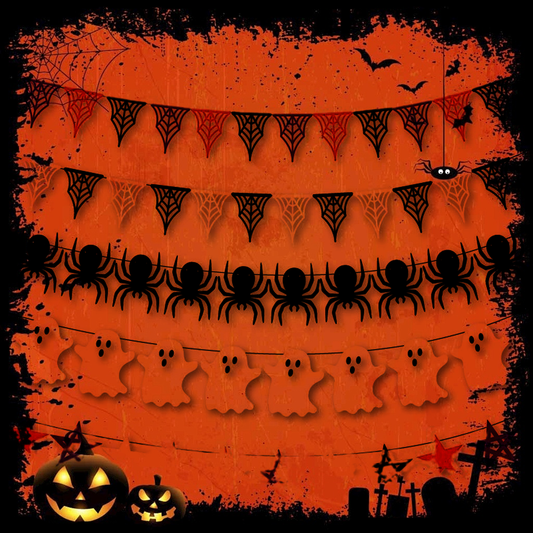 Halloween Party Decoration Flag Banner