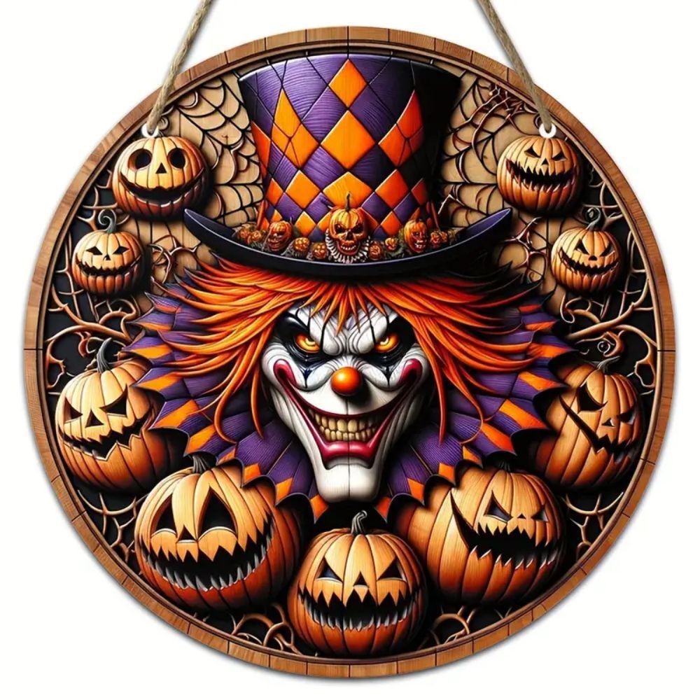 Halloween Wooden Doorplate Decorations