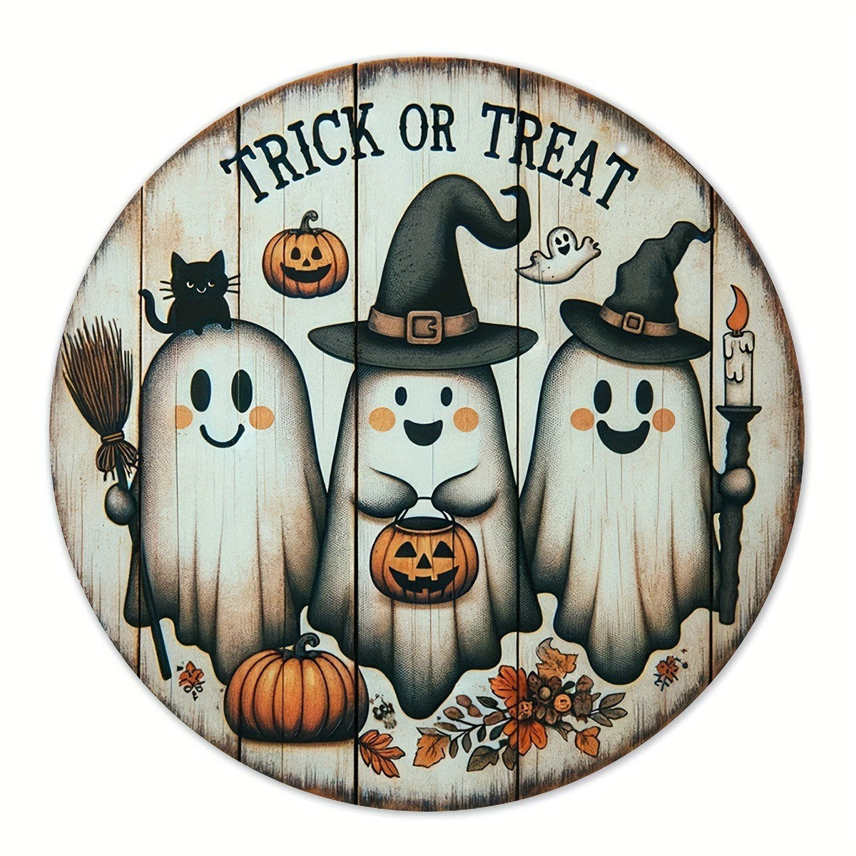 Halloween Wooden Doorplate Decorations