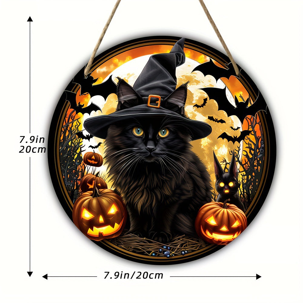 Halloween Wooden Doorplate Decorations
