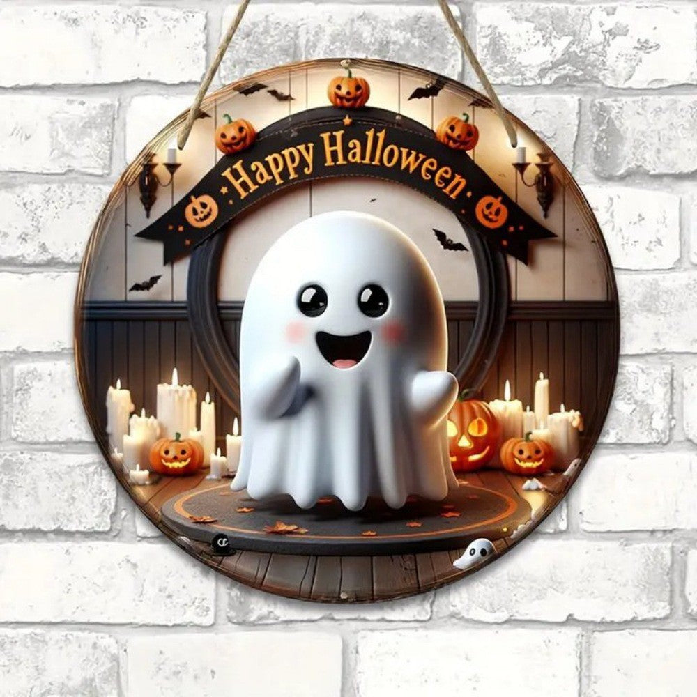 Halloween Wooden Doorplate Decorations