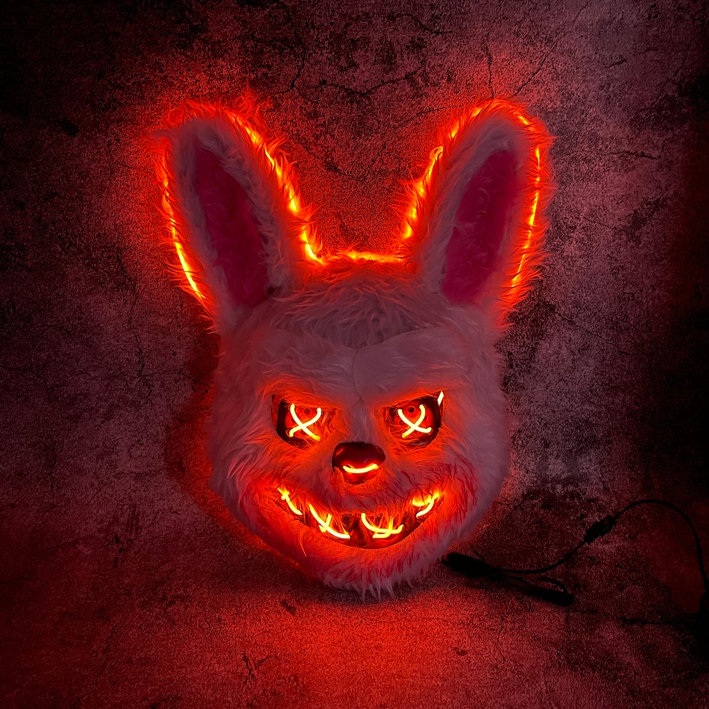 Led Luminous Bear Long Ear Plush Rabbit Mask
