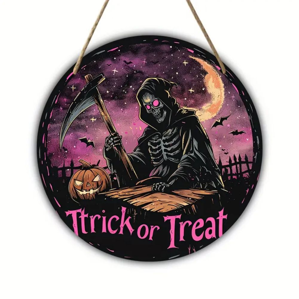 Halloween Wooden Doorplate Decorations