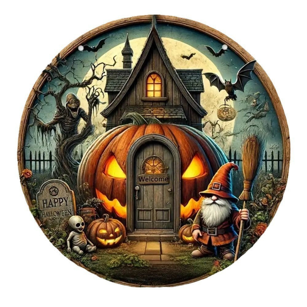 Halloween Wooden Doorplate Decorations