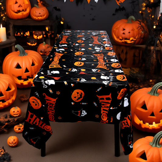 Halloween Disposable PE Tablecloth