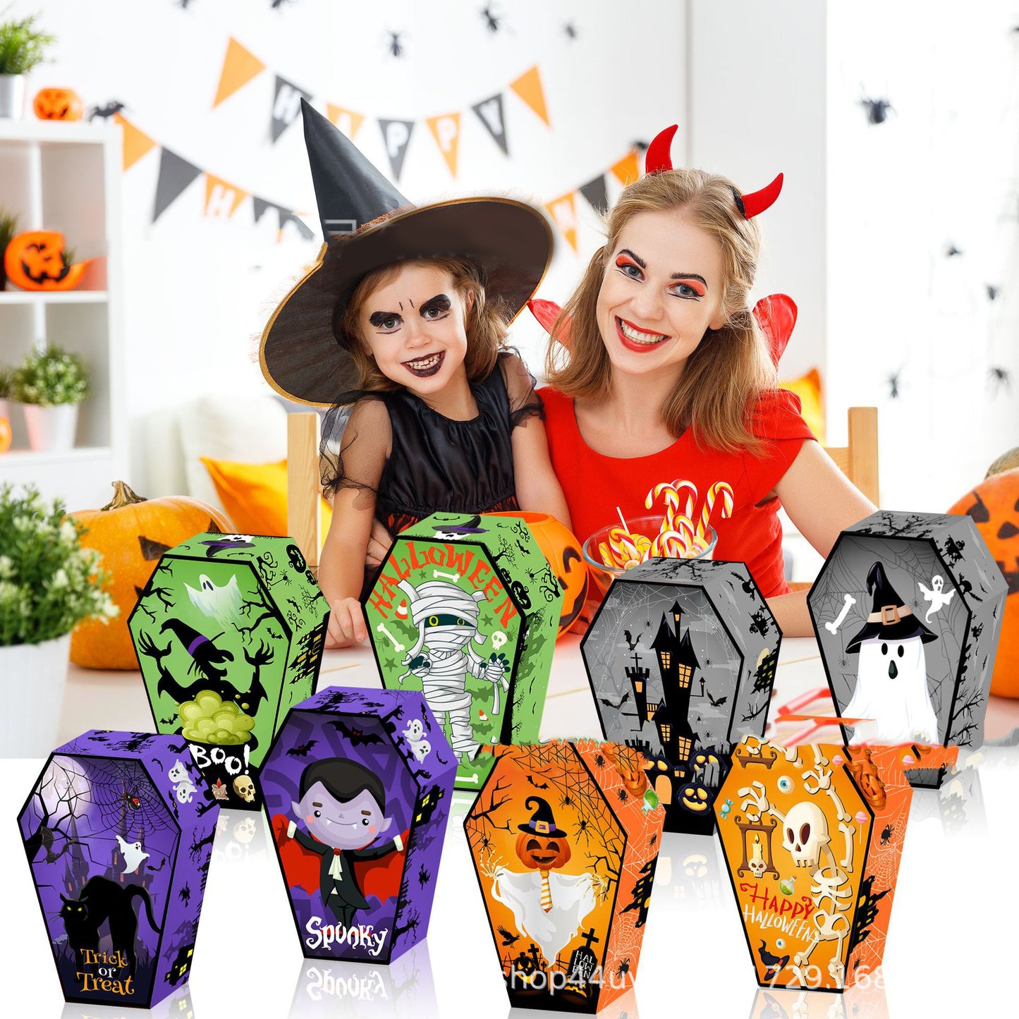 Halloween Candy Gift Special-Shaped White Cardboard Box