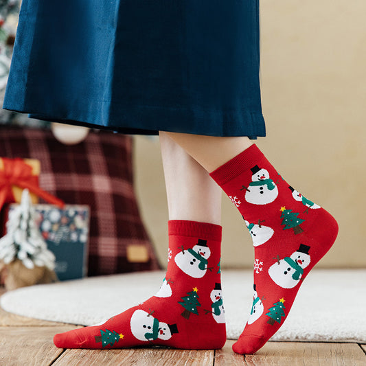 Cozy Christmas Crew Socks