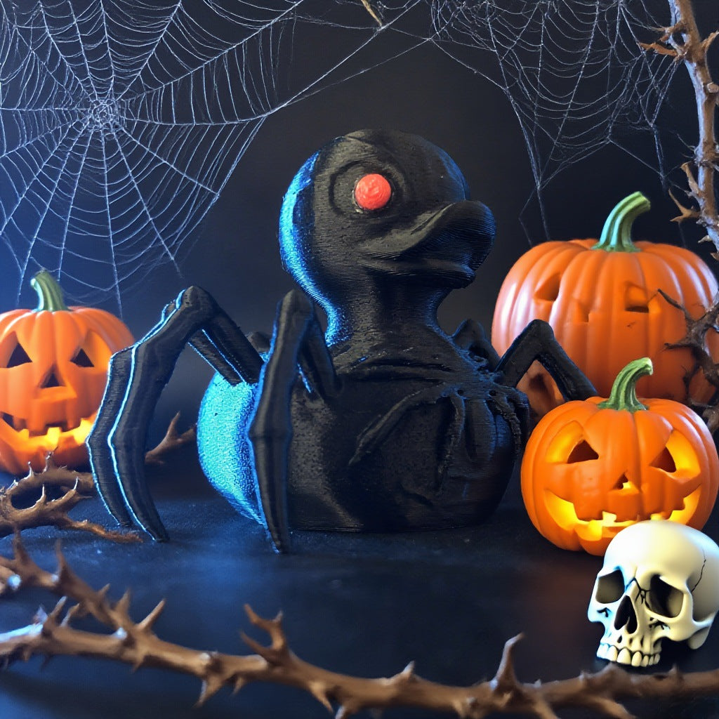 3D-Printed Spider Duck Realistic Reptile Desktop Decoration