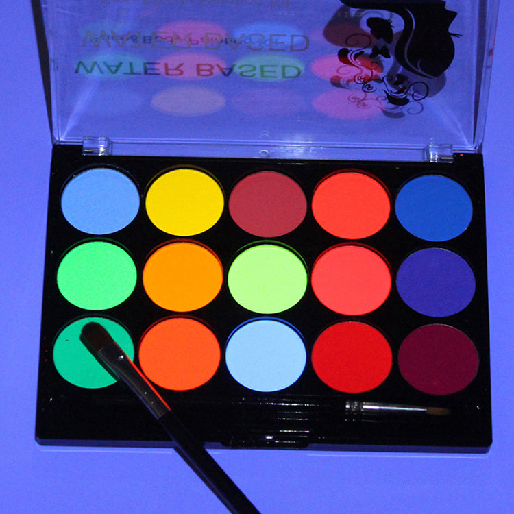 Fluorescent Water-Soluble 15-Color Body Paint