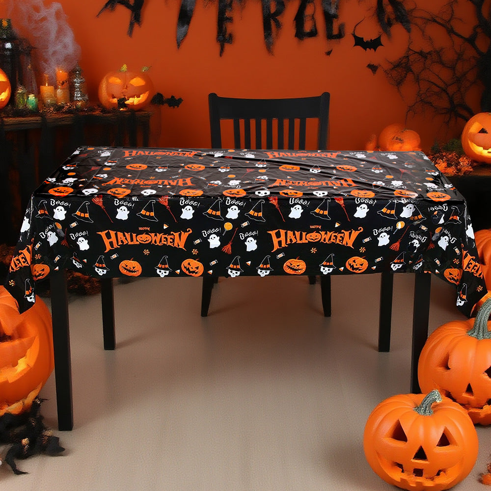 Halloween Disposable PE Tablecloth