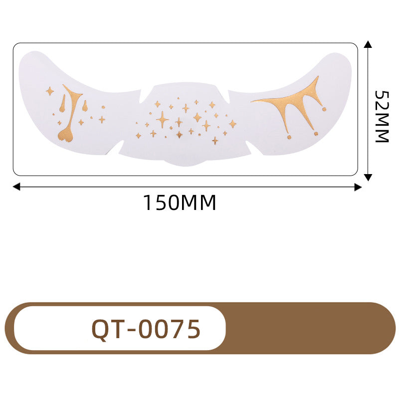 Halloween Waterproof European and American Freckle Face Tattoo Sticker ( 52*150MM)