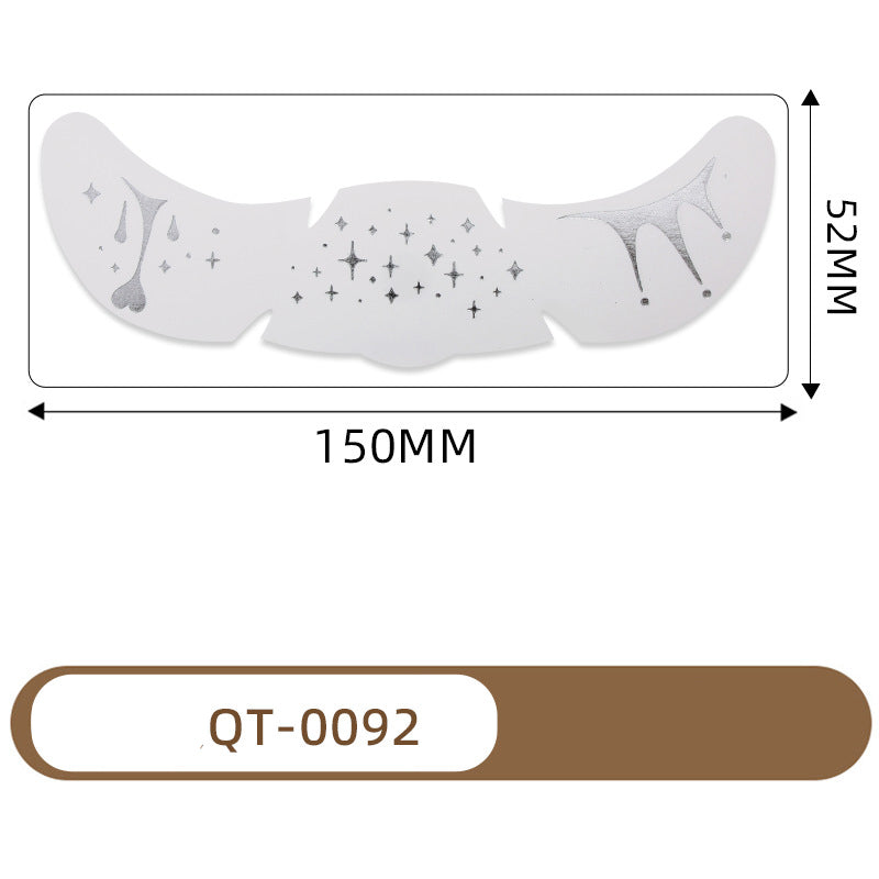 Halloween Waterproof European and American Freckle Face Tattoo Sticker ( 52*150MM)