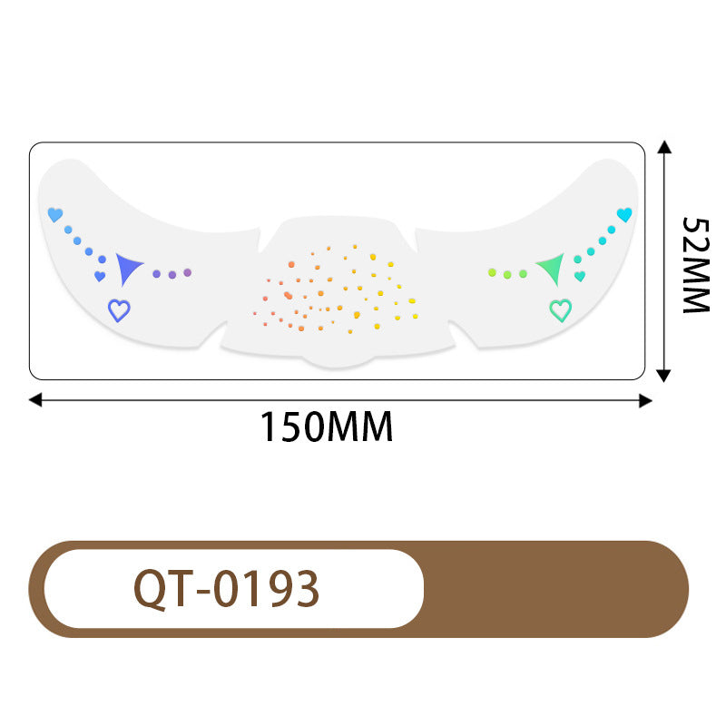 Halloween Waterproof European and American Freckle Face Tattoo Sticker ( 52*150MM)